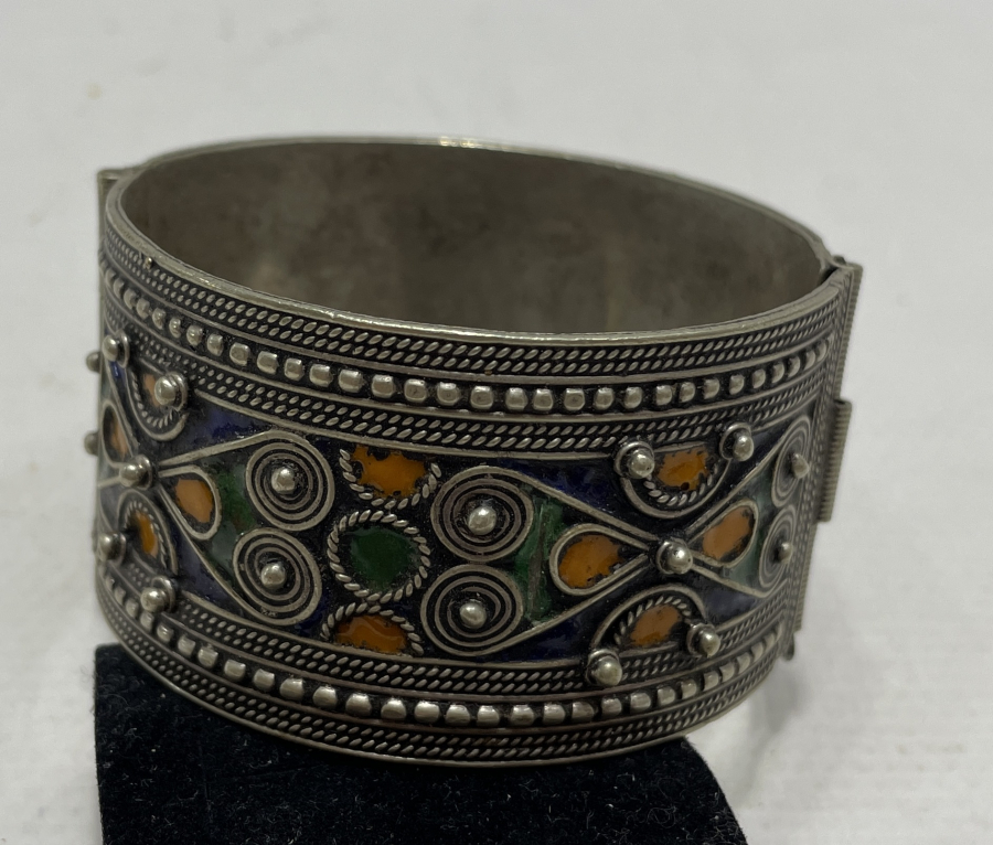 OSMANLI DÖNEMİ MİNELİ GÜMÜŞ BİLEZİK