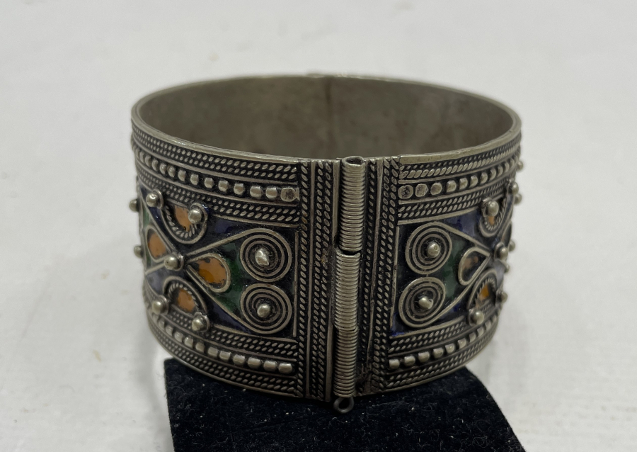 OSMANLI DÖNEMİ MİNELİ GÜMÜŞ BİLEZİK