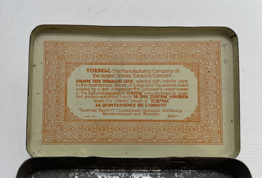 OSMANLI DÖNEMİ ORJİNAL FİLİGRANI İLE ÇİL KONDİSYONDA TUR -MAC SİGARA KUTUSU