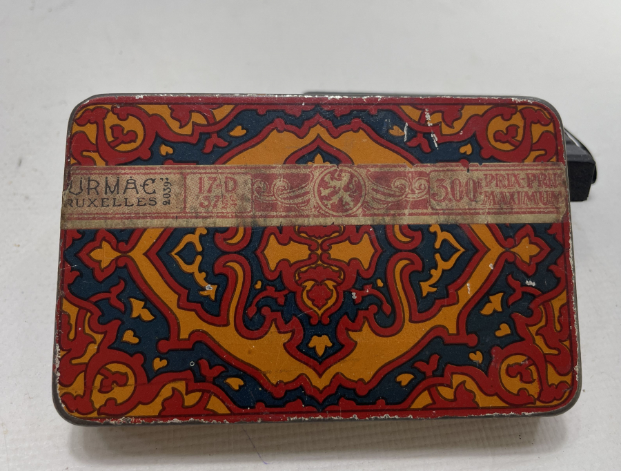 OSMANLI DÖNEMİ ORJİNAL FİLİGRANI İLE ÇİL KONDİSYONDA TUR -MAC SİGARA KUTUSU