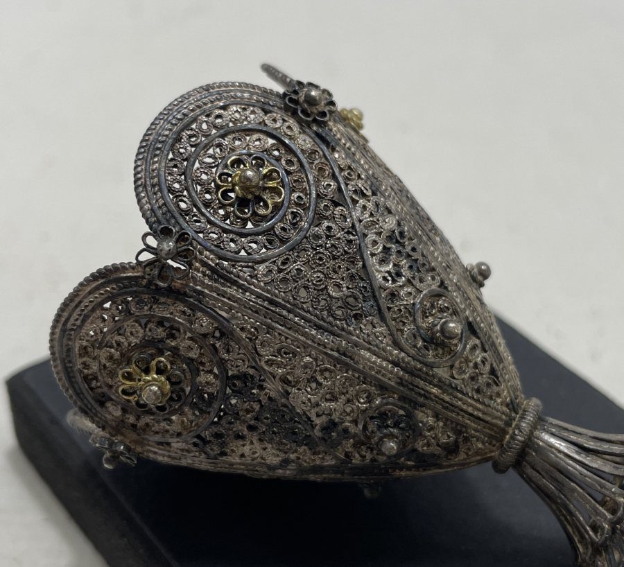 OSMANLI DÖNEMİ TELKARİ İŞÇİLİKLİ NADİR FORMDA FİNCAN ZARFI