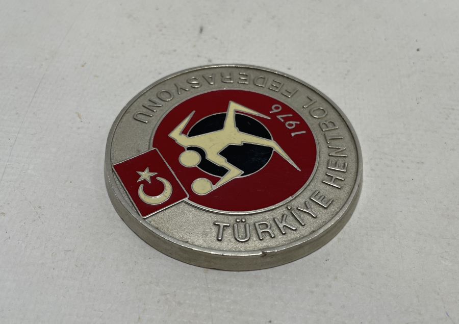 TÜRKİYE HENTBOL FEDERASYONU BÜYÜK BOY MİNELİ HATIRA MADALYON