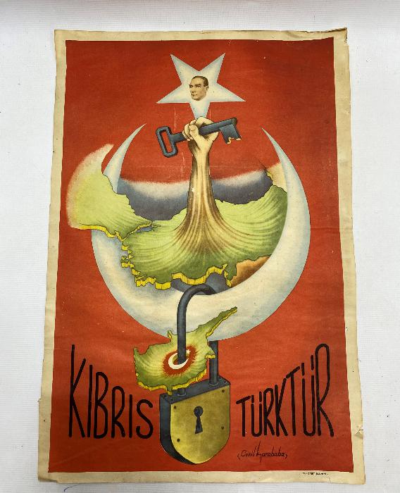 1970'Lİ YILLARA AİT KIBRIS TÜRK'TÜR AFİŞİ