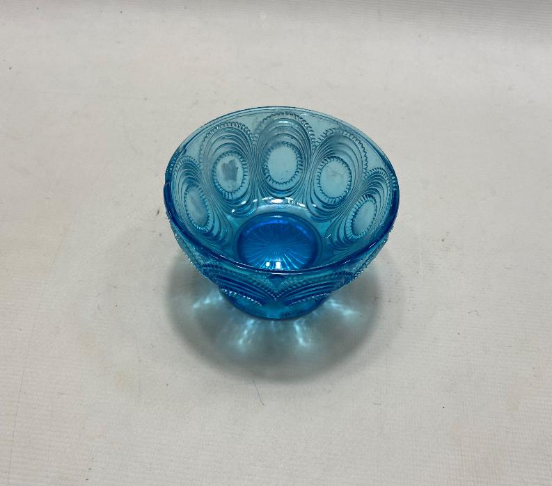 ANTİKA MAVİ KRİSTAL CAM ŞEKERLİK