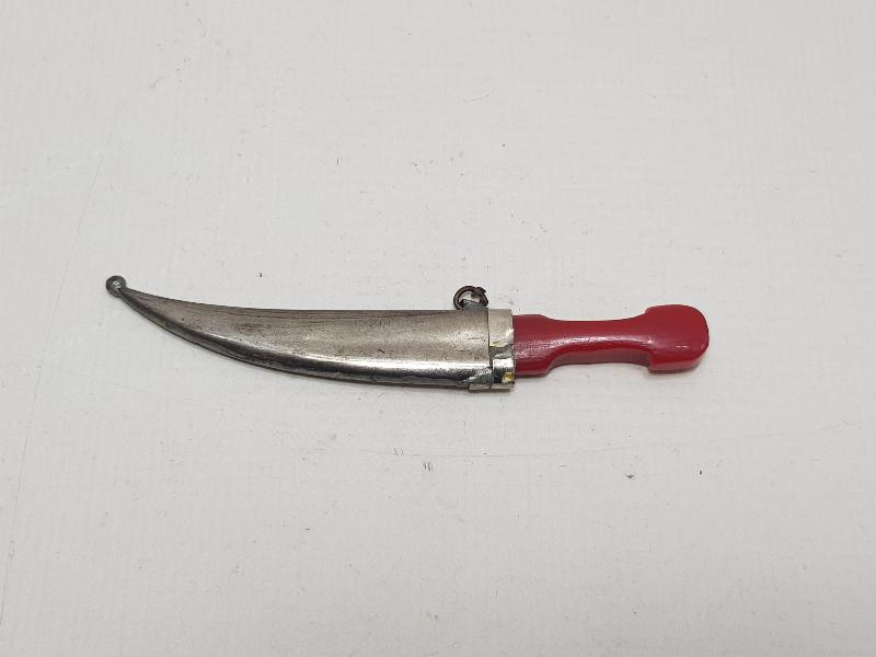 BURSA İŞİ KEHRİBAR SAPLI MİNİ HANÇER