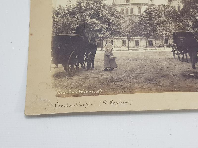 OSMANLI DÖNEMİ ABDULLAH FRERES İMZALI BÜYÜK BOY AYASOFYA CAMİİ FOTOĞRAFI