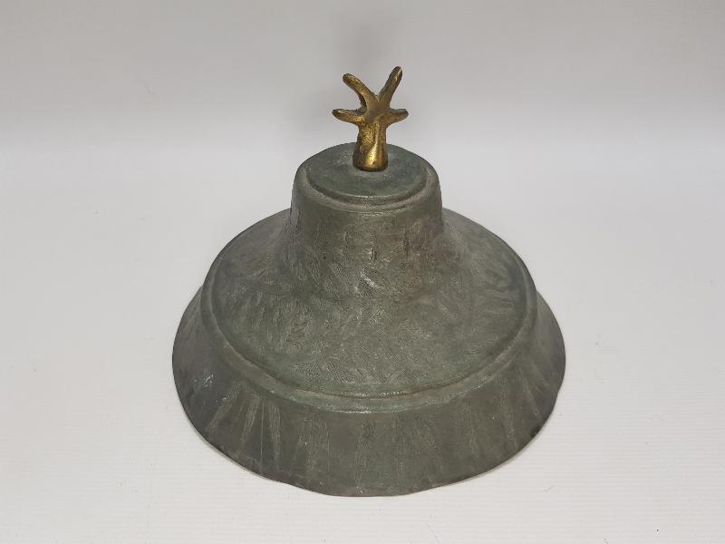 OSMANLI DÖNEMİ FARKLI FORMDA BAKIR SAHAN KAPAĞI 