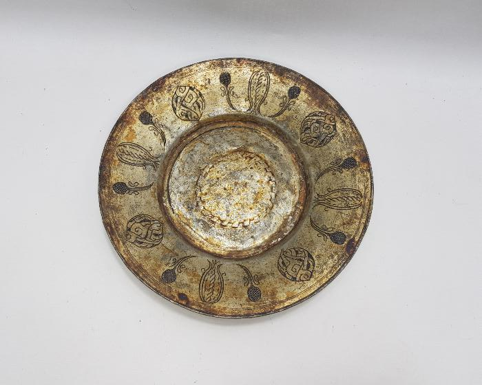 OSMANLI DÖNEMİ KALEM İŞÇİLİKLİ BAKIR TABAK 