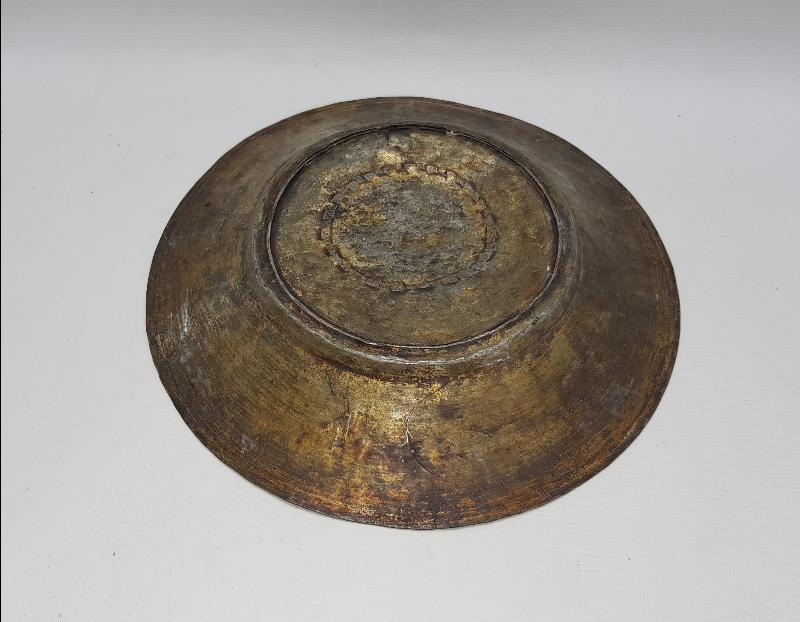 OSMANLI DÖNEMİ KALEM İŞÇİLİKLİ BAKIR TABAK 