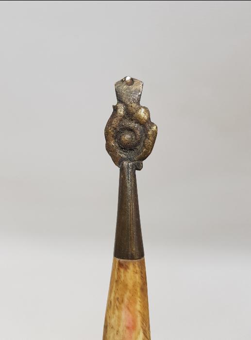 OSMANLI DÖNEMİ KEMİK SAPLI CAM ELMASI 