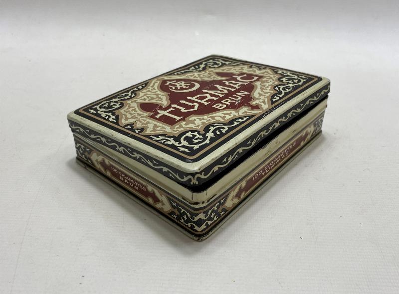 OSMANLI DÖNEMİ TURMAC BRUN TENEKE SİGARA KUTUSU