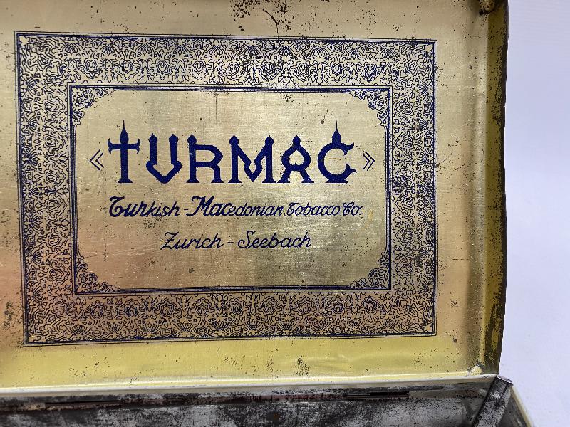 OSMANLI DÖNEMİ TURMAC BRUN TENEKE SİGARA KUTUSU