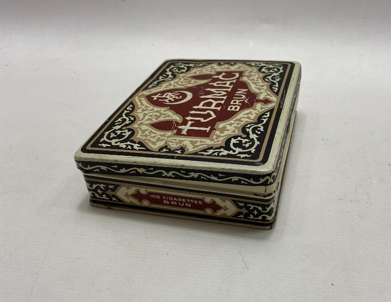 OSMANLI DÖNEMİ TURMAC BRUN TENEKE SİGARA KUTUSU