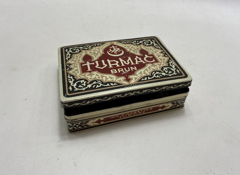 OSMANLI DÖNEMİ TURMAC BRUN TENEKE SİGARA KUTUSU