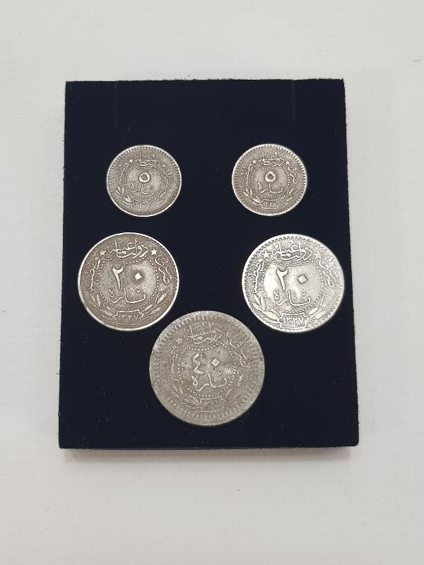 OSMANLI SULTAN MEHMET REŞAD DÖNEMİ MADENİ PARA LOTU 