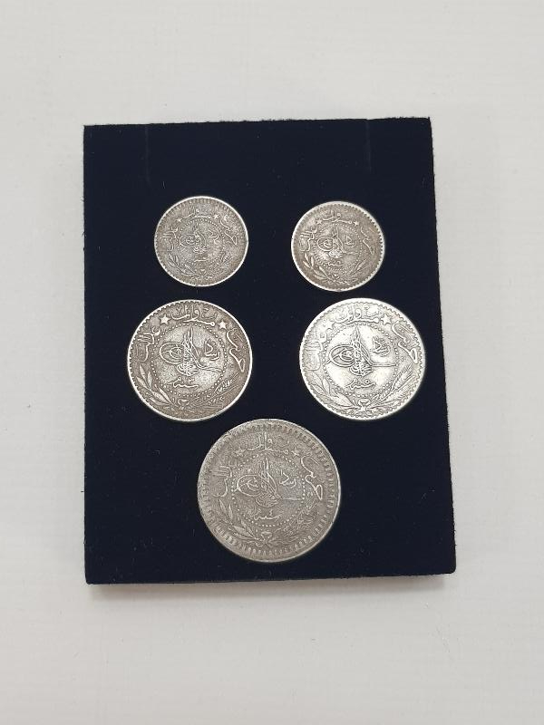 OSMANLI SULTAN MEHMET REŞAD DÖNEMİ MADENİ PARA LOTU 