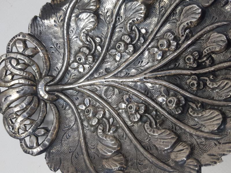 OSMANLI TUĞRALI VE SAH DAMGALI GÜMÜŞ İKRAMLIK 