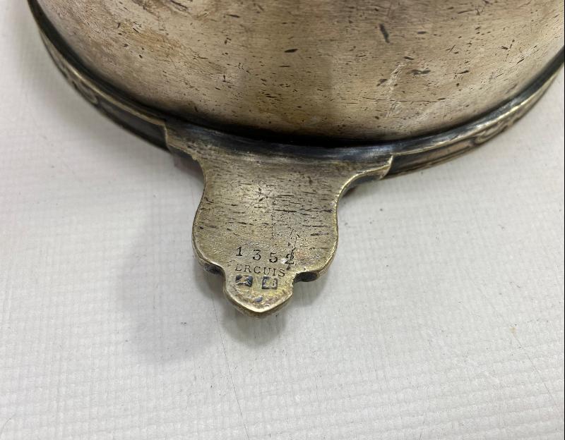 OSMANLICA ANKARA PALAS YAZILI GÜMÜŞ KAPLAMA TENCERE