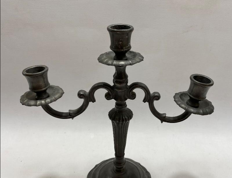 ÜÇ KOLLU ANTİKA TUTYA ŞAMDAN 