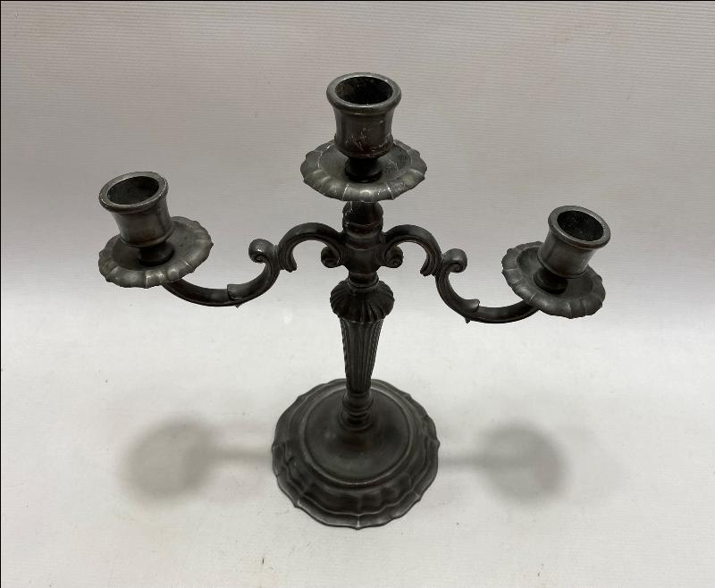 ÜÇ KOLLU ANTİKA TUTYA ŞAMDAN 