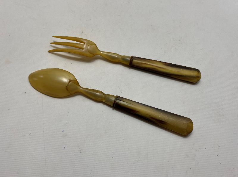 OSMANLI DÖNEMİ BOYNUZ ÇATAL KAŞIK 