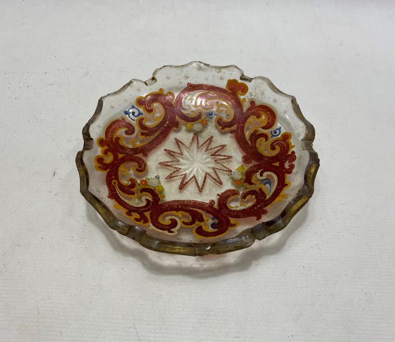 OSMANLI DÖNEMİ KRİSTAL CAM İKRAM TABAĞI