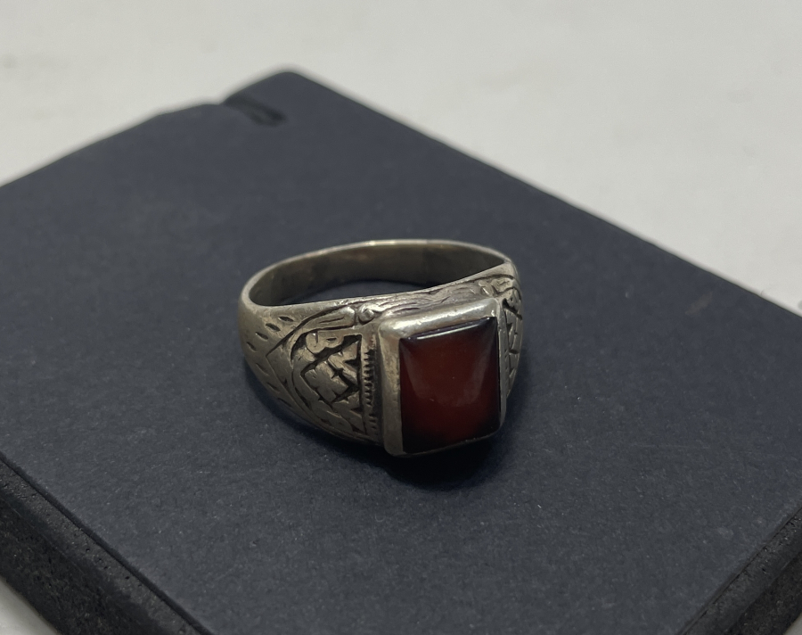 AKİK TAŞLI GÜMÜŞ YÜZÜK