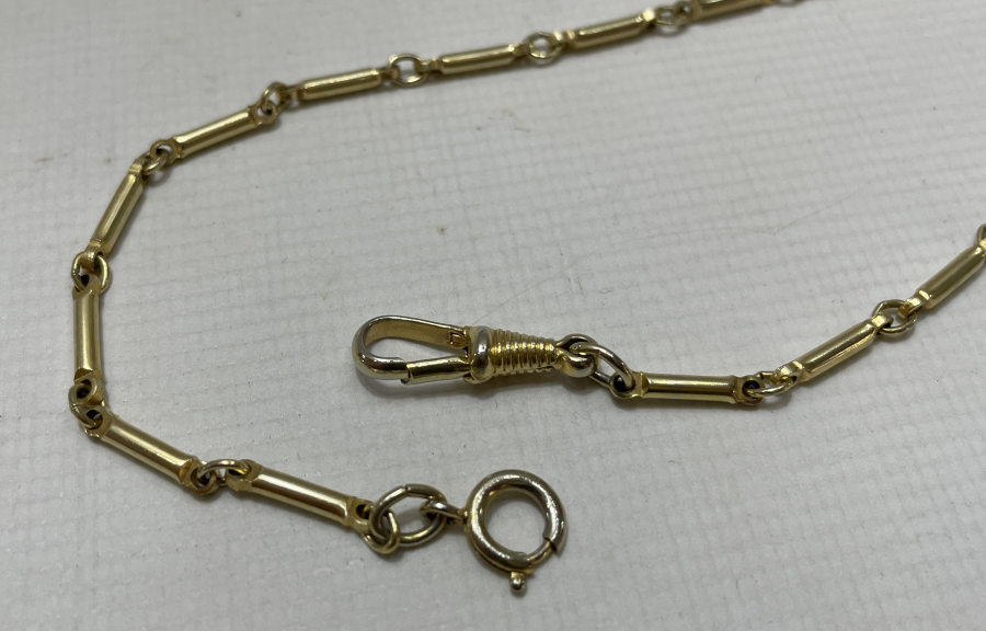 ALTIN KAPLAMA ANTİKA CEP SAATİ KÖSTEĞİ