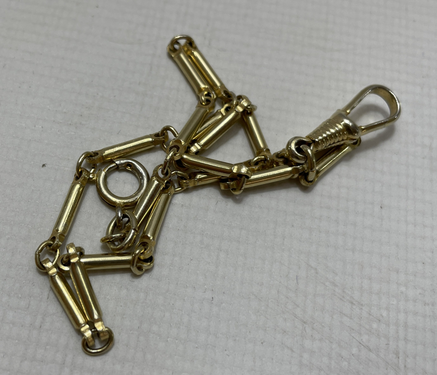 ALTIN KAPLAMA ANTİKA CEP SAATİ KÖSTEĞİ