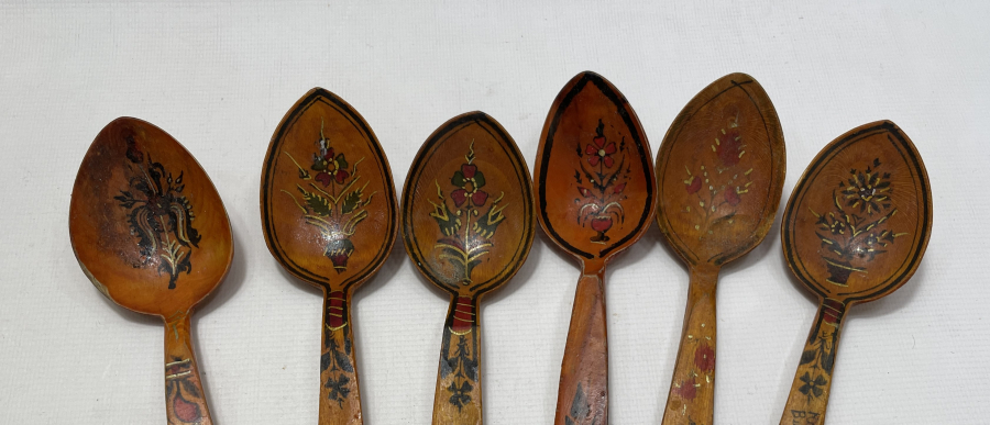 ANTİKA TAHTA KAŞIK LOTU