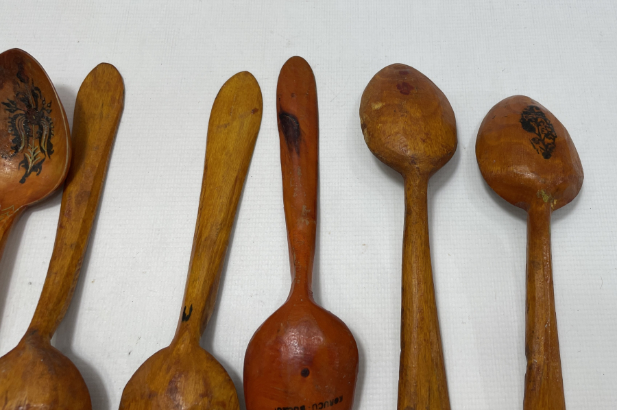 ANTİKA TAHTA KAŞIK LOTU