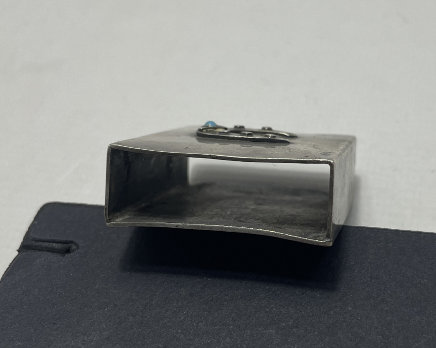 AT NALI FİGÜRLÜ ANTİKA GÜMÜŞ KİBRİTLİK