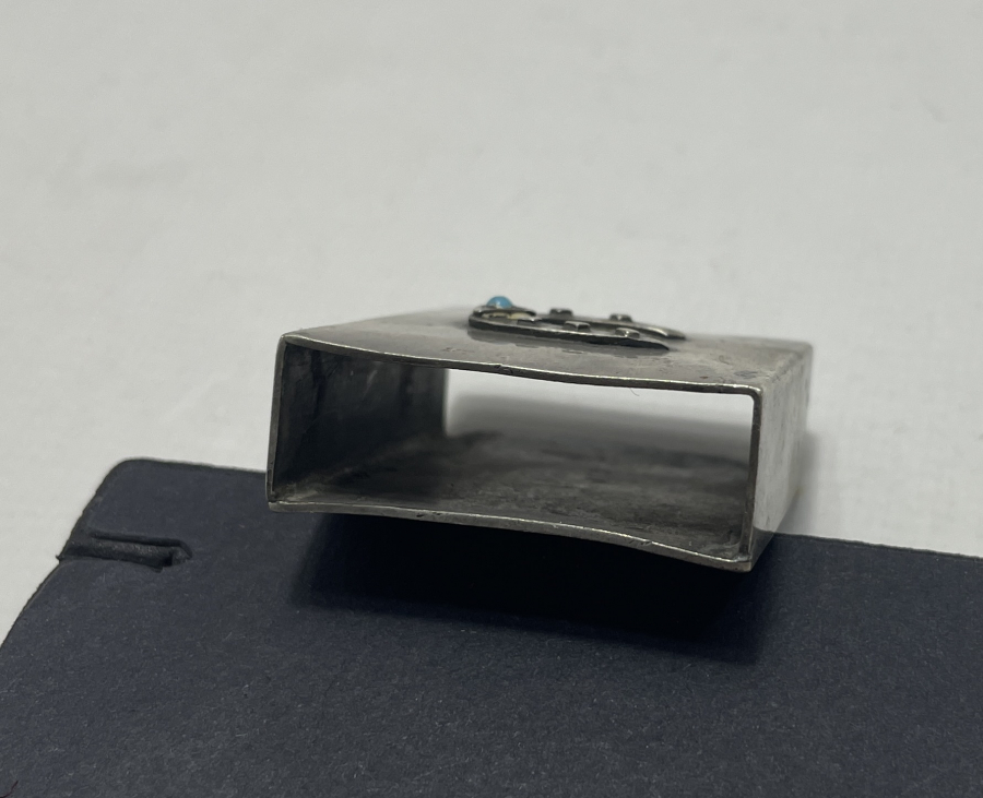 AT NALI FİGÜRLÜ ANTİKA GÜMÜŞ KİBRİTLİK