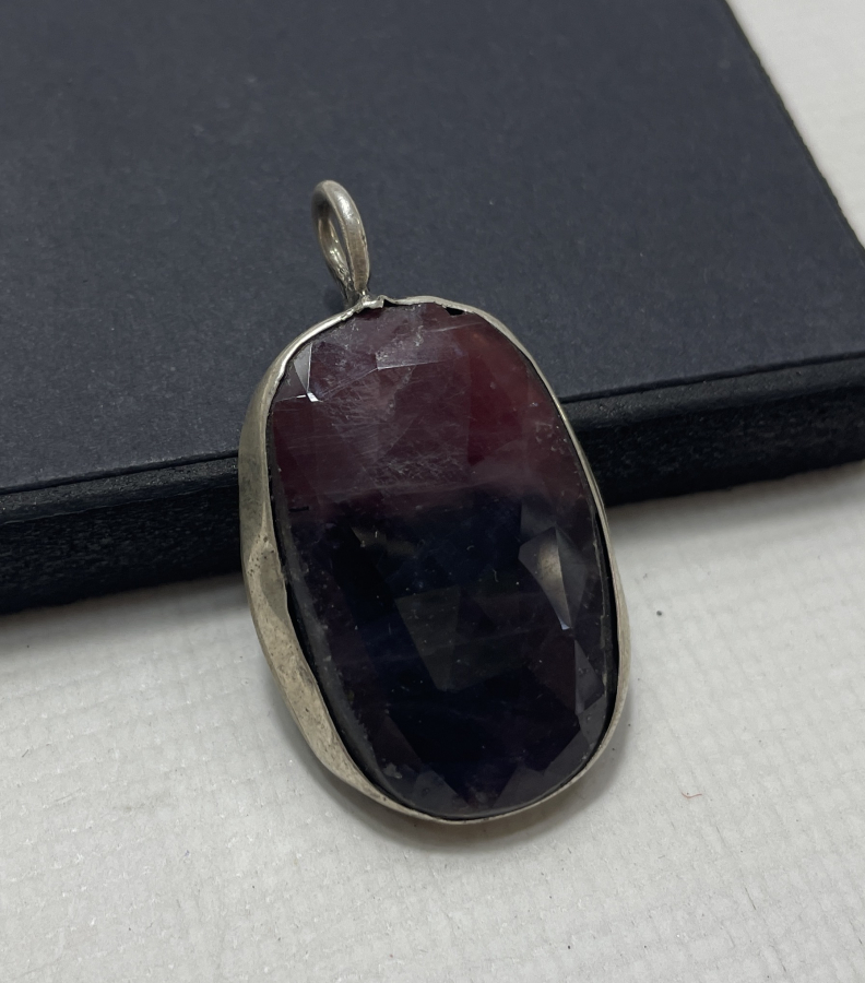 FASETA KESİM ÖZEL YAPIM DOĞAL TAŞ KOLYE