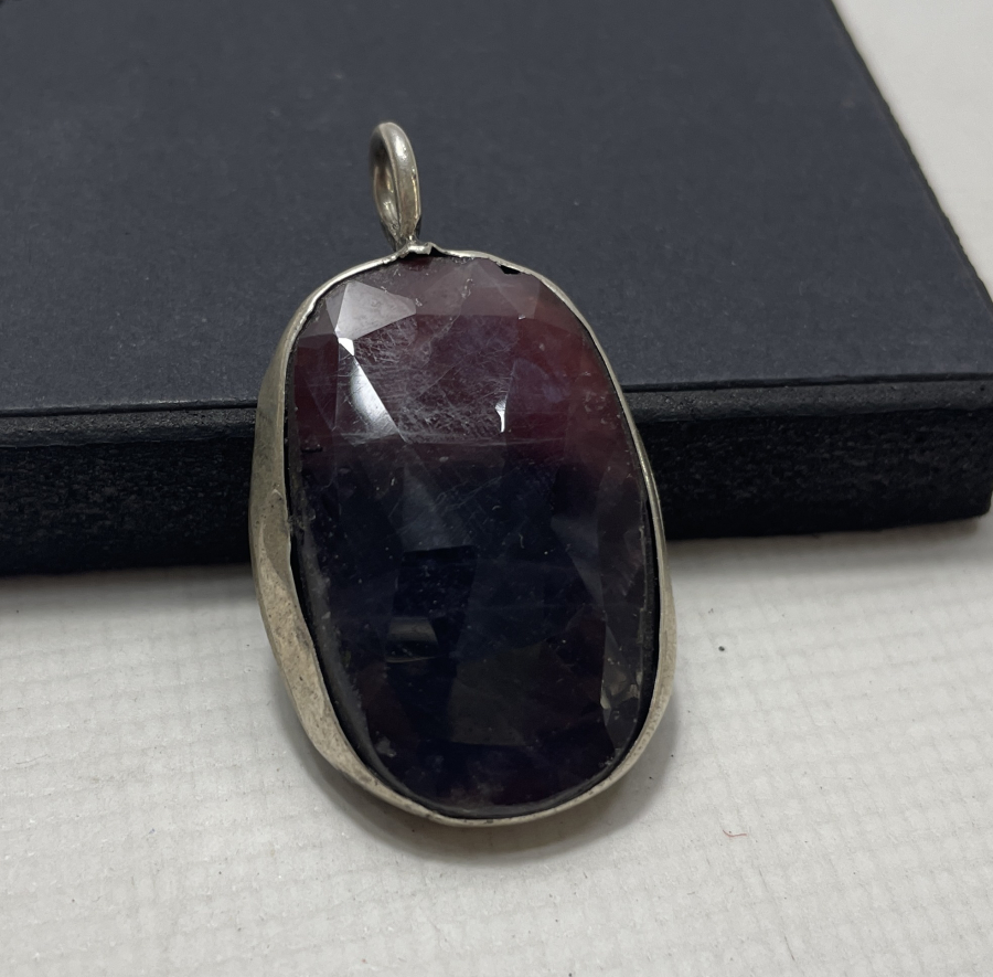 FASETA KESİM ÖZEL YAPIM DOĞAL TAŞ KOLYE