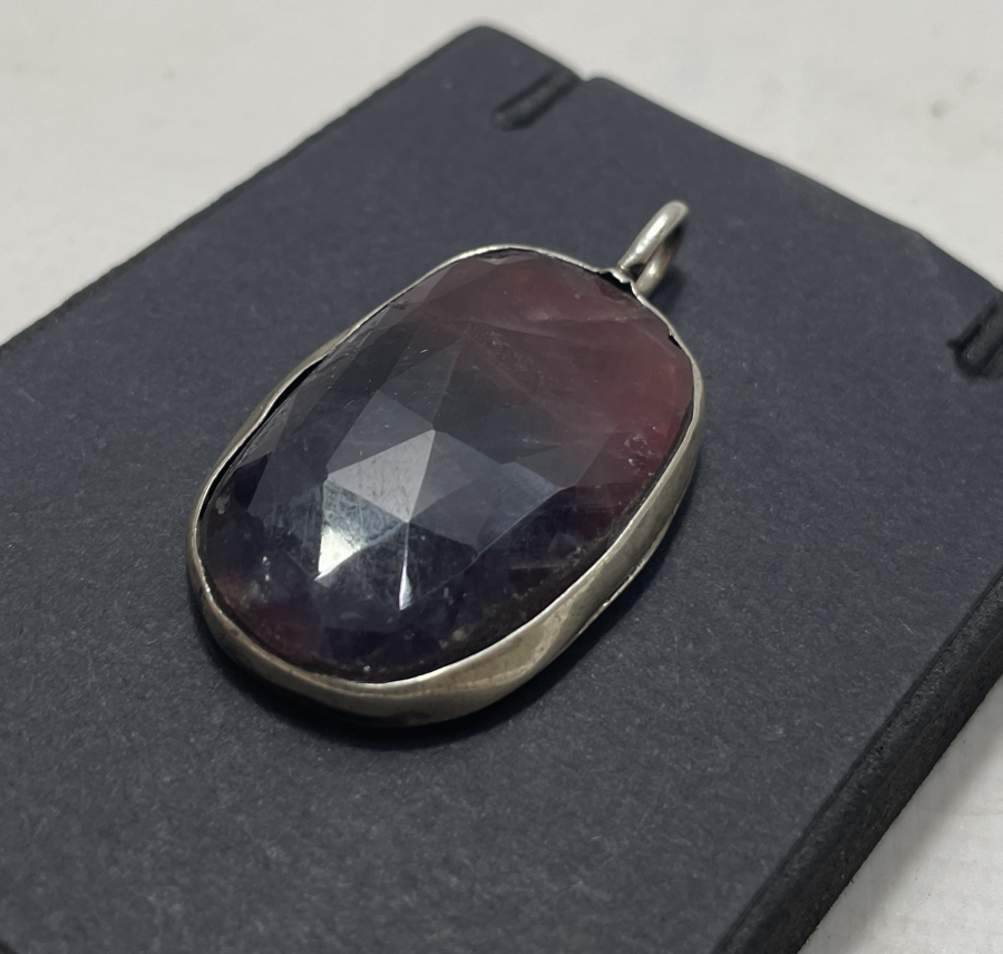 FASETA KESİM ÖZEL YAPIM DOĞAL TAŞ KOLYE