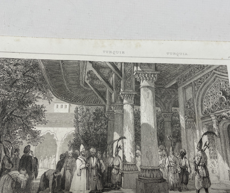 KAPI KULU ASKERLERİ GÖRSELLİ OSMANLI DÖNEMİ GRAVÜR