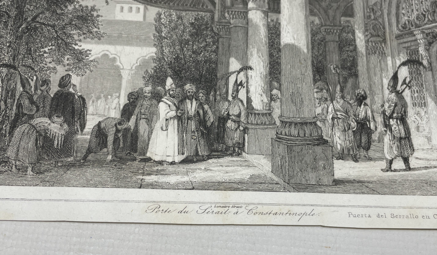 KAPI KULU ASKERLERİ GÖRSELLİ OSMANLI DÖNEMİ GRAVÜR