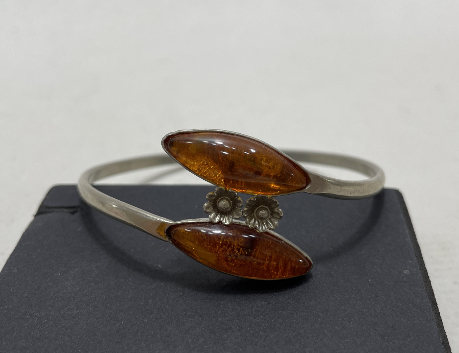 KEHRİBAR TAŞLI ANTİKA BİLEKLİK