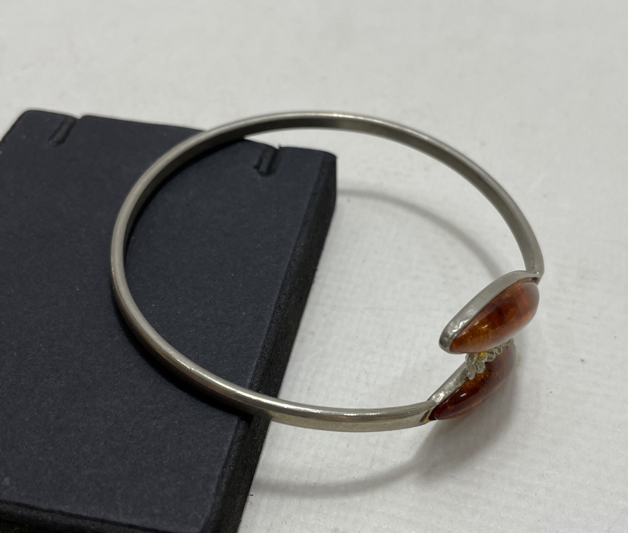 KEHRİBAR TAŞLI ANTİKA BİLEKLİK