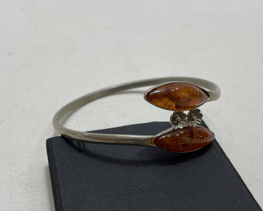 KEHRİBAR TAŞLI ANTİKA BİLEKLİK