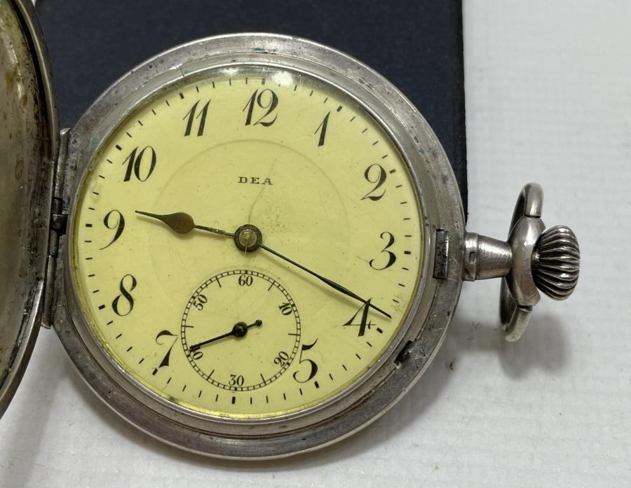 NADİR FORMDA  AVCI KASA GÜMÜŞ CEP SAATİ