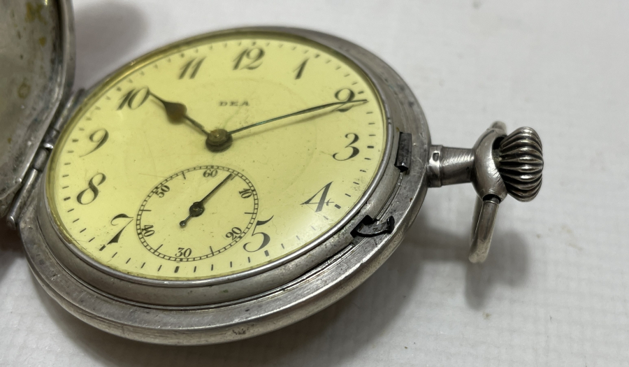 NADİR FORMDA  AVCI KASA GÜMÜŞ CEP SAATİ