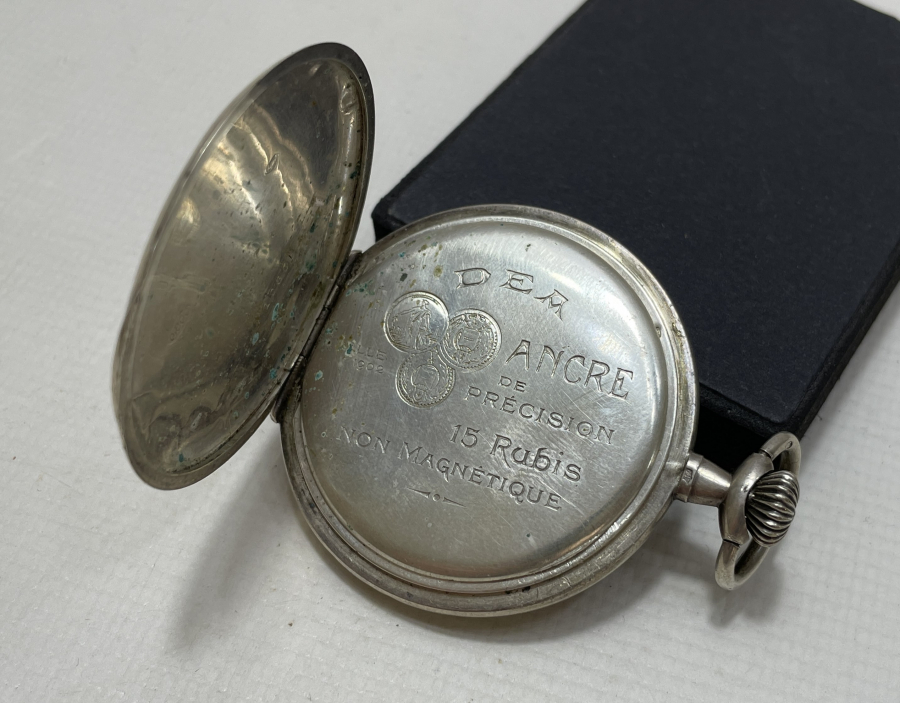 NADİR FORMDA  AVCI KASA GÜMÜŞ CEP SAATİ