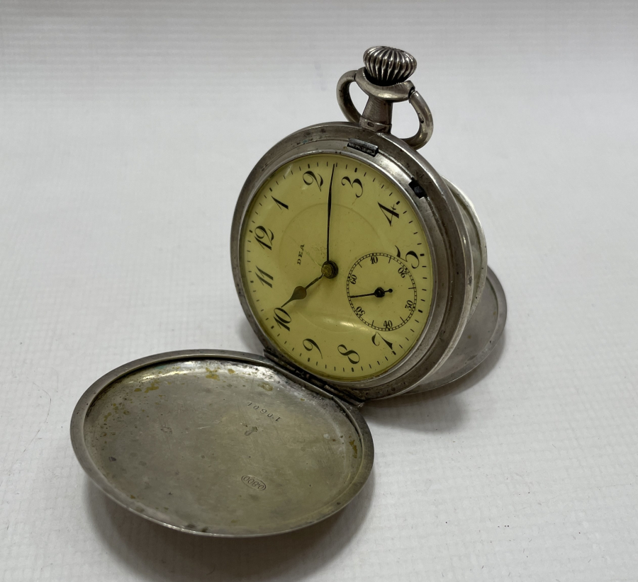 NADİR FORMDA  AVCI KASA GÜMÜŞ CEP SAATİ