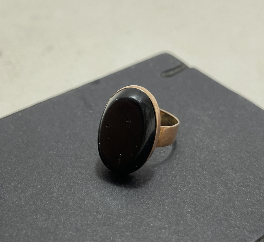 OLTU TAŞLI ANTİKA ALTIN YÜZÜK