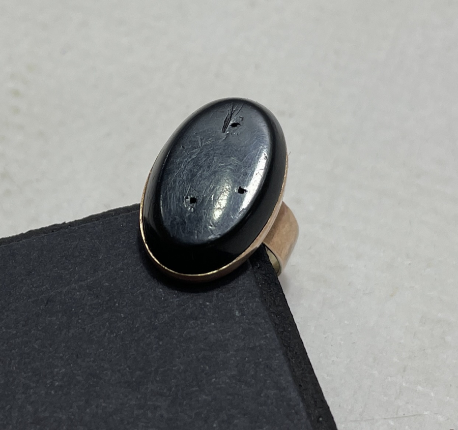 OLTU TAŞLI ANTİKA ALTIN YÜZÜK