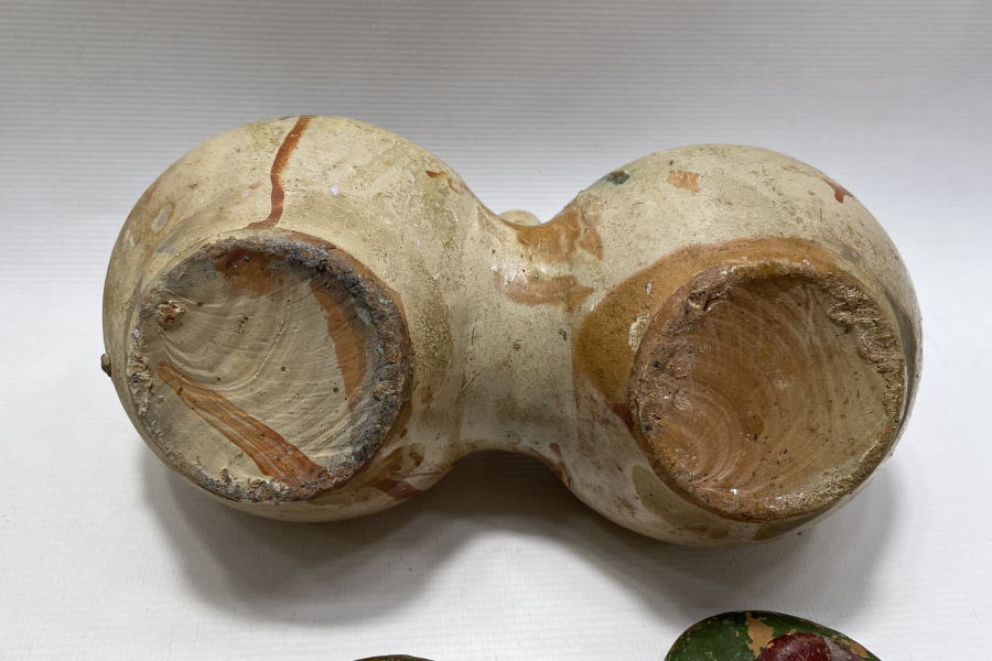 OSMANLI DÖNEMİ ÇANAKKALE İŞİ SIRLI ÇİFT KAHVELİK -  KAHVE KUTUSU