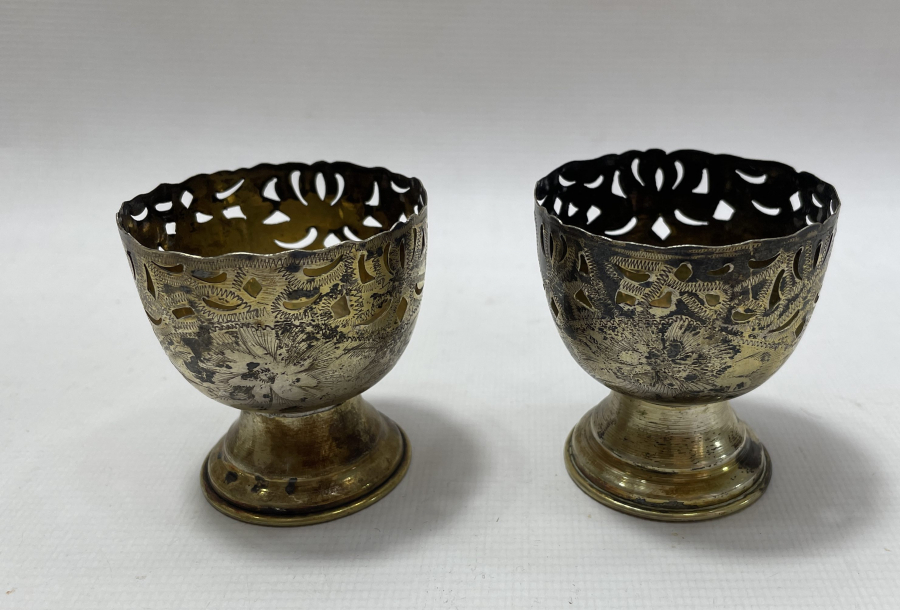 OSMANLI DÖNEMİ ÇİFT GÜMÜŞ FİNCAN ZARFI