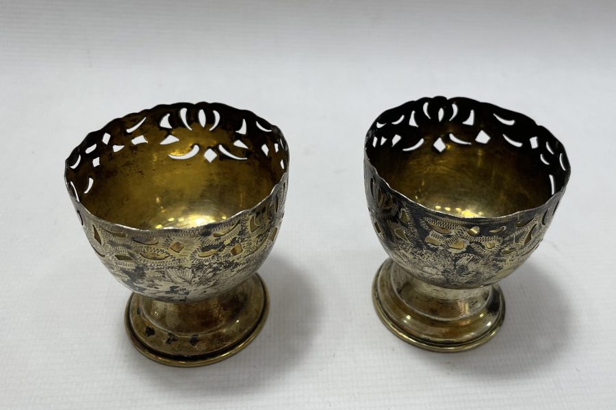 OSMANLI DÖNEMİ ÇİFT GÜMÜŞ FİNCAN ZARFI